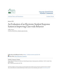 An Evaluation of an Electronic Student Response System in