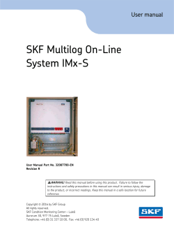 SKF Multilog On-Line System IMx-S