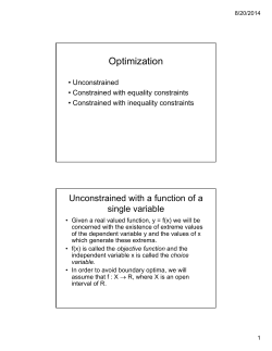 Optimization