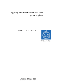 Lighting and materials for real-time game engines