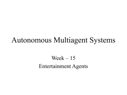 Autonomous Multiagent Systems