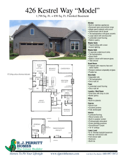 426 Kestrel Way &ldquo;Model&rdquo;