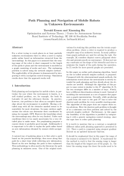 Path Planning and Navigation of Mobile Robots in Unknown
