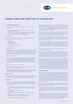 general terms and conditions of the ggn firm