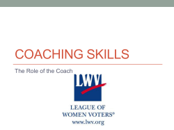 An Introduction to Coaching