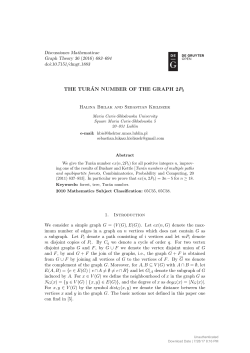 the tur&acute;an number of the graph 2p5