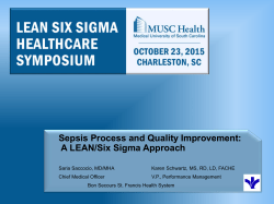 A LEAN/Six Sigma Approach