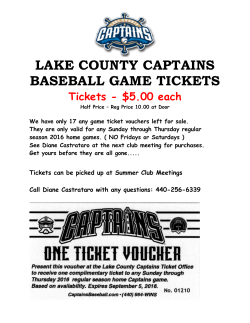 lake county captains baseball game tickets