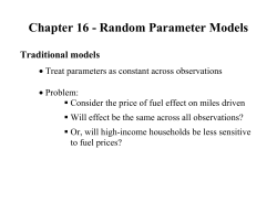 Chapter 16 - Random Parameter Models