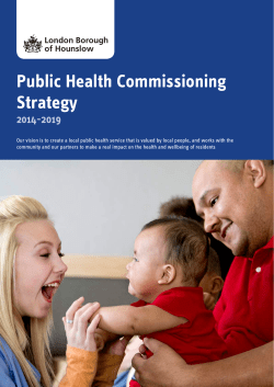 Public health commissioning strategy 2014-19