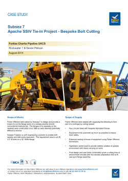 Subsea 7 Apache SSIV Tie-In Project