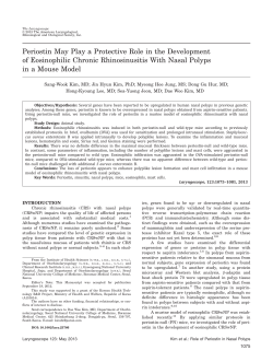 Periostin may play a protective role in the development of