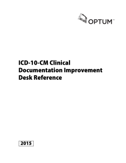 ICD-10-CM Clinical Documentation Improvement