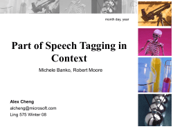 Part of Speech Tagging in Context