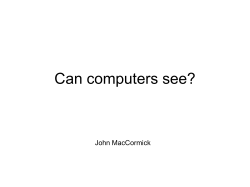 Can computers see?