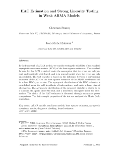 HAC Estimation and Strong Linearity Testing in