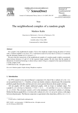 The neighborhood complex of a random graph
