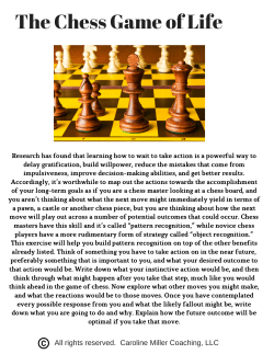 The Chess Game of Life