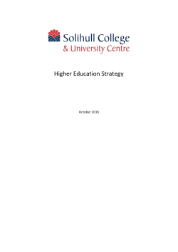 Higher Education Strategy