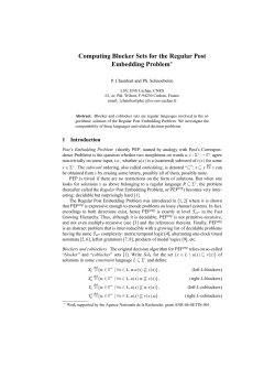 Computing Blocker Sets for the Regular Post Embedding Problem⋆