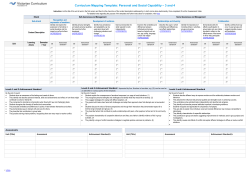 Curriculum Mapping Template: Personal and Social Capability * 3