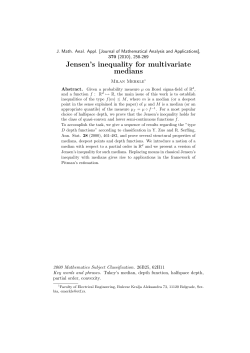 Jensen`s inequality for multivariate medians