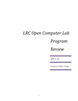 LRC Open Computer Lab Program Review