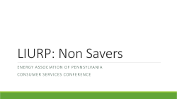 LIURP: Non Savers - Energy Association of Pennsylvania