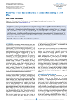 An overview of fixed-dose combinations of antihypertensive drugs in