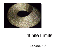 Infinite Limits - Sharp Calculus