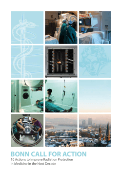 Bonn Call for Action - IAEA RPoP - International Atomic Energy
