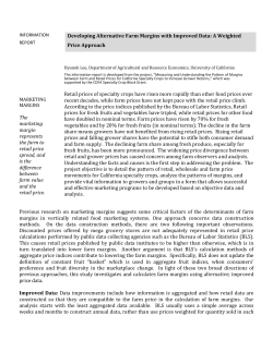 A Weighted Price Approach