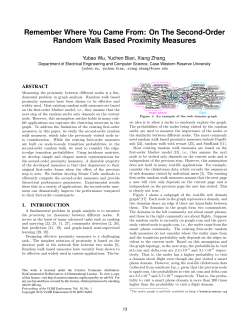 On The Second-Order Random Walk Based Proximity Measures
