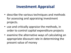 Investment Appraisal