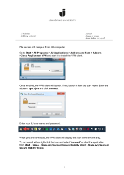 1 File access off campus from JU-computer Go to Start > All