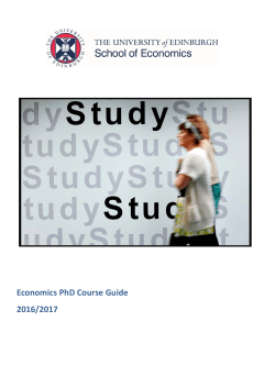 2016-17 Economics PhD Course Guide