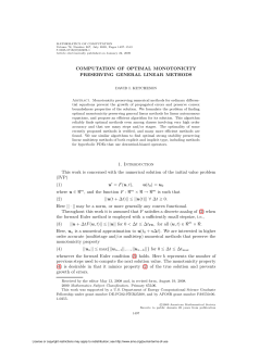 COMPUTATION OF OPTIMAL MONOTONICITY PRESERVING