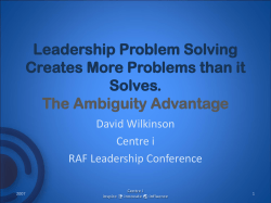 Leadership Problem Solving Creates More Problems than it Solves