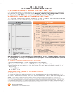 icd-10-cm coding for systemic lupus erythematosus