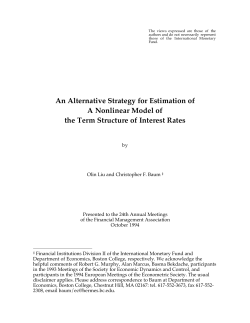 An Alternative Strategy for Estimation of A