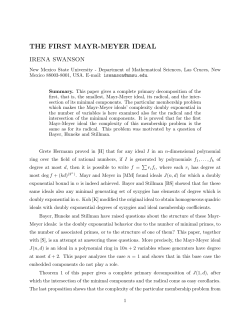 THE FIRST MAYR