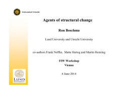 Agents of structural change