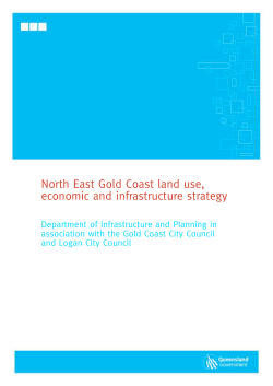 North East Gold Coast land use, economic and infrastructure strategy