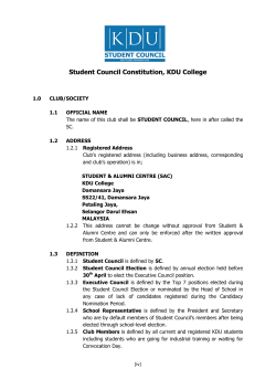 the information about Student Council