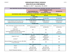 2017-2018 Health Plan Comparison Chart