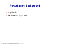 Boundary Layer Theory / Perturbation