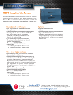 1500&ordm;C Heavy Duty Tube Furnace