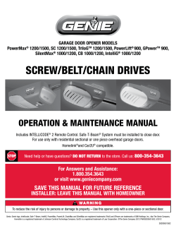 screw/belt/chain drives