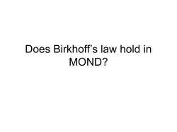 Does Birkhoff`s law hold in MOND?