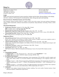 Dong Lu - Computer Science Division